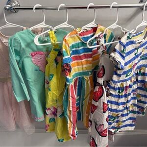Colorful Lot of 6 Girls Spring and Summer Dress